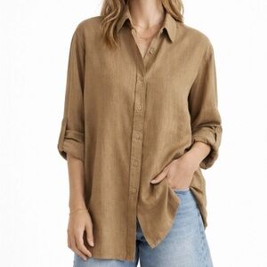 Lauren Ralph Lauren 100%
Linen Button Up Shirt
Women's Large Roll Sleeve